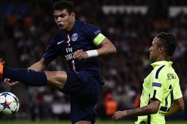 Le défenseur brésilien Thiago Silva sous le maillot du PSG