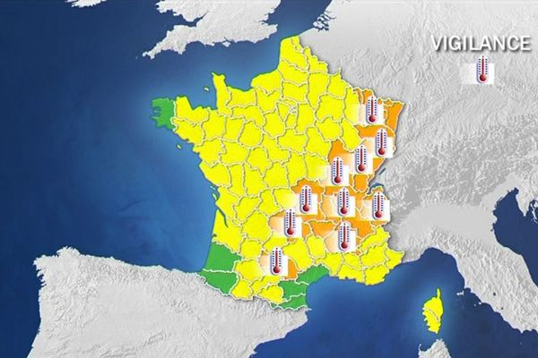 Une bonne partie Centre Est de la France demeure sous vigilance orange