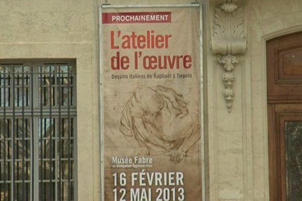 L'affiche de l'exposition de dessins italiens