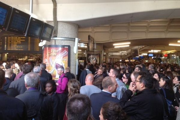 La gare de la Part-Dieu en fin d'après-midi jeudi