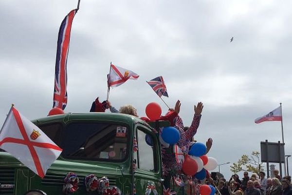 La parade des commémorations du 70ème anniversaire de la Libération des îles anglo-normandes