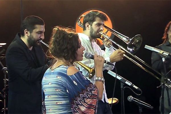 Natacha Atlas et Ibrahim Maalouf sur la scène de Jazz à Vienne