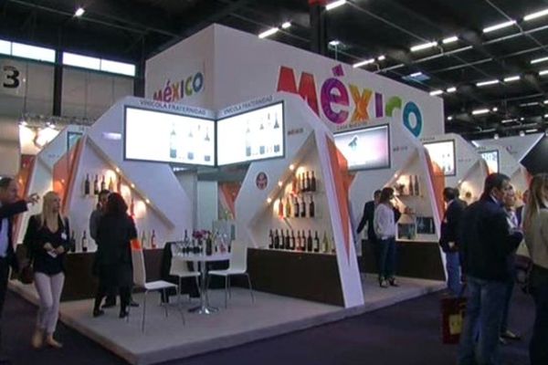 Le stand du Mexique sur le salon Vinexpo