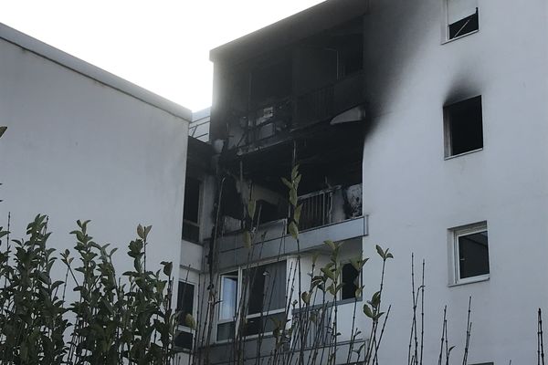 Violent incendie dans un immeuble de Vandoeuvre-les-Nancy jeudi 17 février.