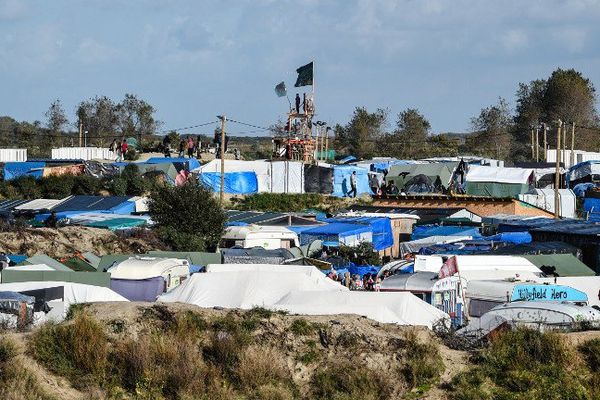 La "Jungle" de Calais.