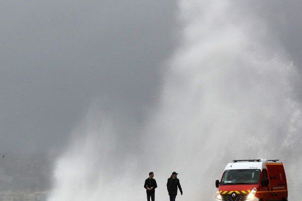 Nice, au coeur de la tempête lundi. 