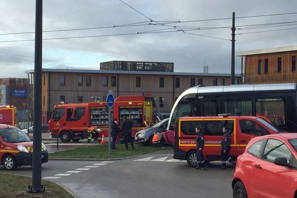 L'accident est survenu ce matin peu après 9h au Pôle Santé du parc Valmy à Dijon