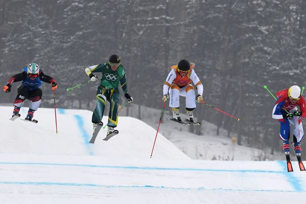 Alizée Baron très déçue par sa performance dans la demi-finale de ski cross à Pyeongchang.