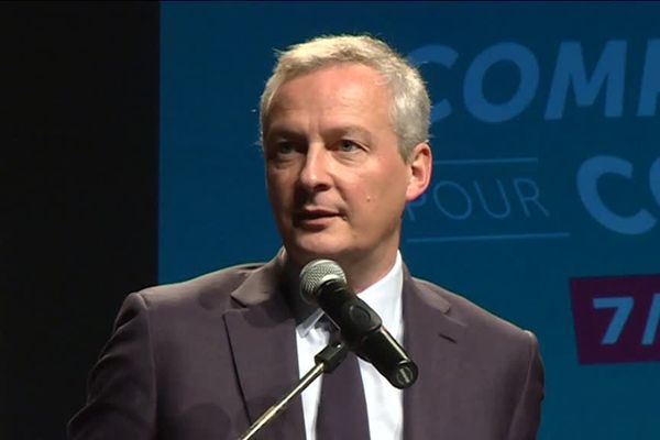 Bruno Le Maire, ministre de l’Economie et des Finances, à Lyon, le 9 novembre 2017