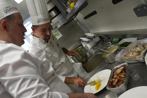 Jonathan et Anselme lors du concours L'Assiette Gourm'hand à Bailleul dans le Nord.