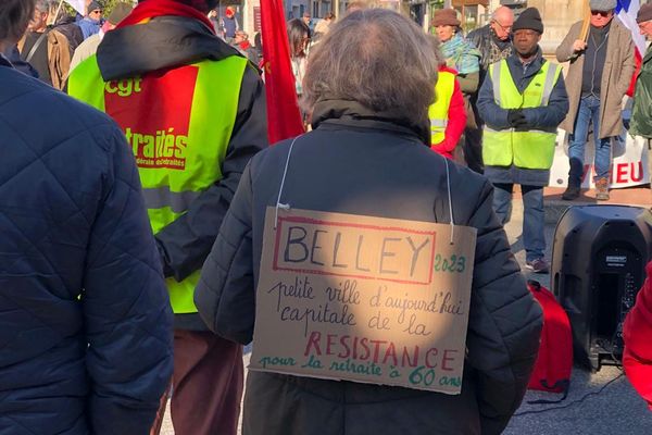 Manifestation à Belley contre la réforme des retraites  - 16/2/23