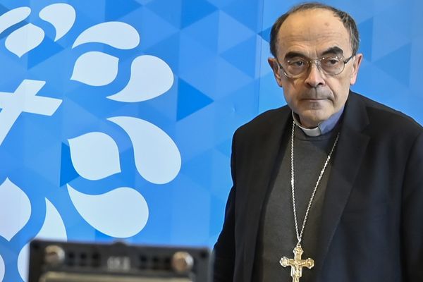 le Cardinal Barbarin, qui a démissionné de ses fonctions en début d'année