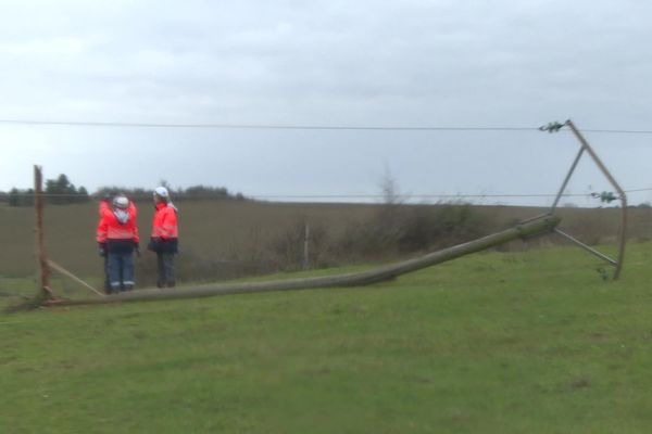 250 agents d'Enedis sont sur le terrain pour réparer les dégâts causés par la dépression "Bert."