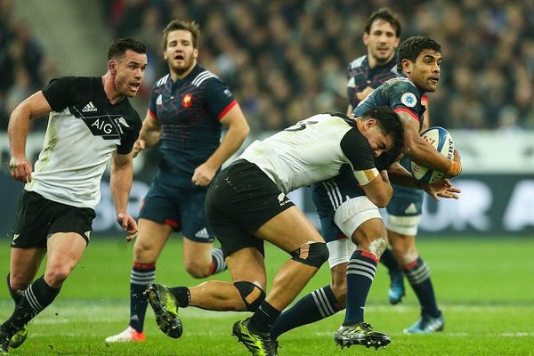 Wesley Fofana sur la pelouse du stade de Saint-Denis le 26 novembre face aux All Blacks MAXPPP