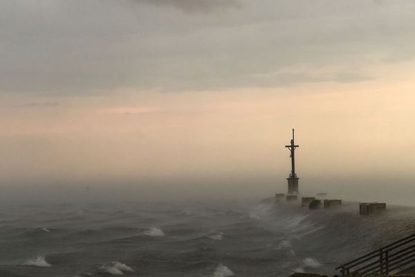 Des rafales de vents sur Arcachon en août 2018