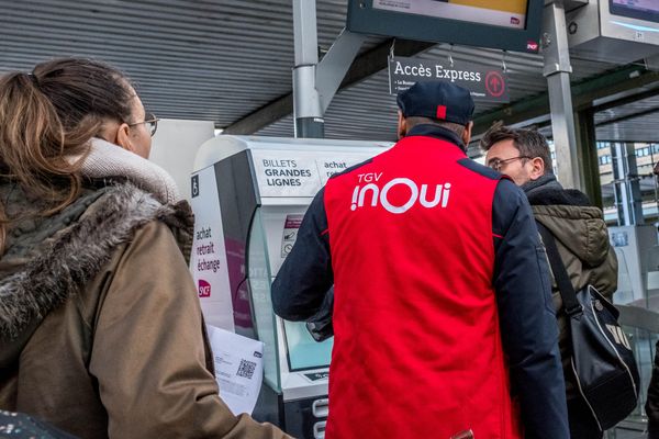 Les salariés SNCF des agences commerciales étaient en grève ce mercredi 13 mars 2024.