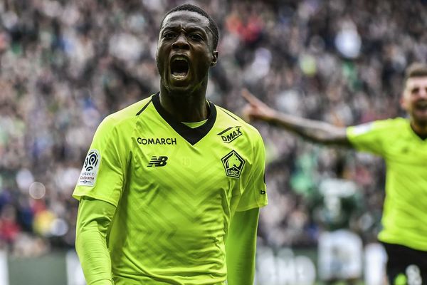 La joie de Pépé qui donne la victoire au LOSC à Saint-Etienne