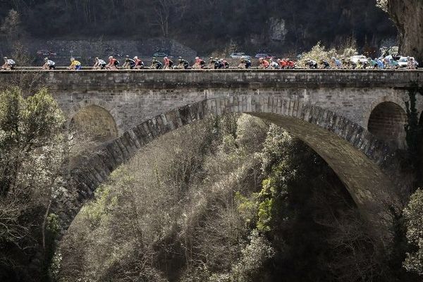 Image d'illustration, Paris-Nice 2017 entre Nice et le col de la Couillole lors de la septième étape.