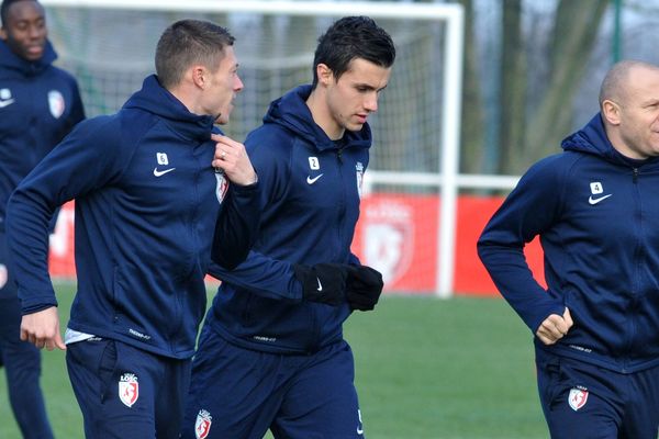 Sébastien Corchia, à l'entraînement avec le LOSC le 31 janvier dernier. 