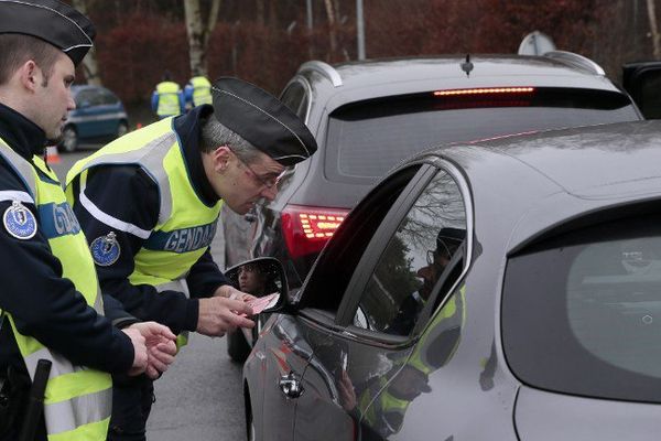 Contrôle de gendarmerie - Illustration