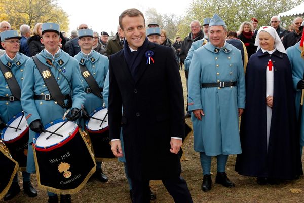 Emmanuel Macron était à Morhange, en Moselle, ce lundi 5 novembre. Il quittera la Lorraine mardi après-midi pour la Champagne.