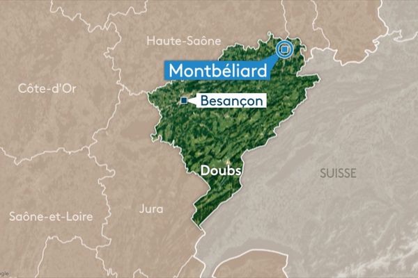 Les faits se sont déroulés sur la commune de Montbéliard.