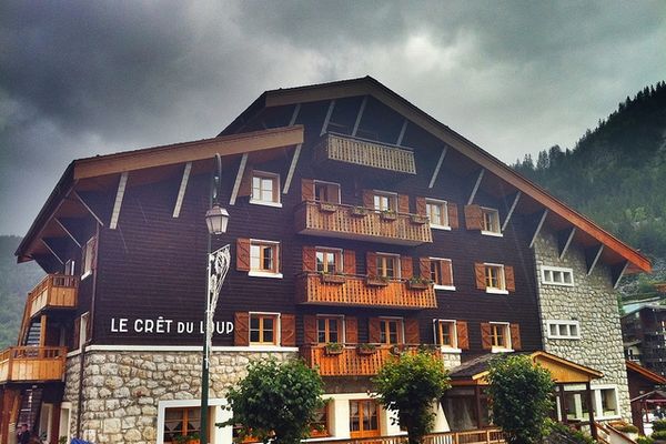 L' Hôtel du crêt du Loup à La Clusaz.