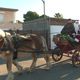 Distribution en calèche camarguaise  :une manière originale de prouver que le Père Noël sait aussi s’adapter aux traditions régionales.