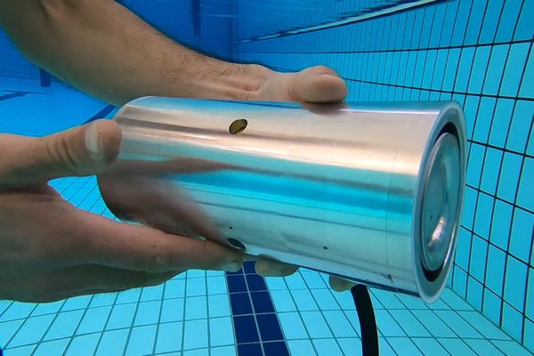 L'enceinte acoustique aquatique développée par la start-up Ocean'sArise.