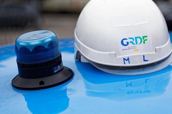 Le casque des agents ERDF à Metz