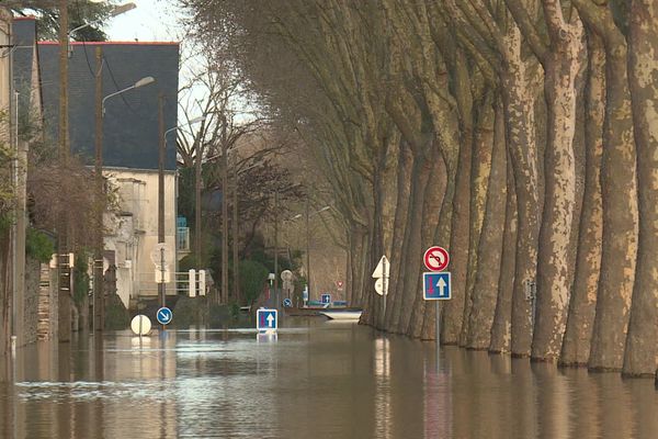 Au mois de décembre 2019 des records de pluviométrie comme ici à Angers ont entraîné de nombreuses inondations