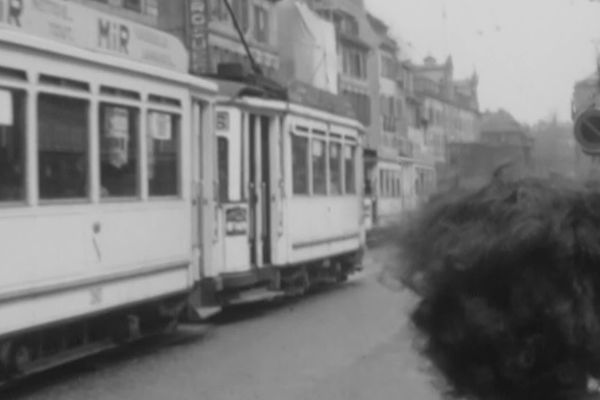 Le tramway à Strasbourg en 1958