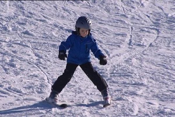 La première descente de l'hiver à Métabief