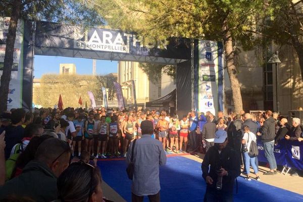 Plusieurs milliers de coureurs se sont élancés pour la 9ème édition du marathon de Montpellier - 24 mars 2019