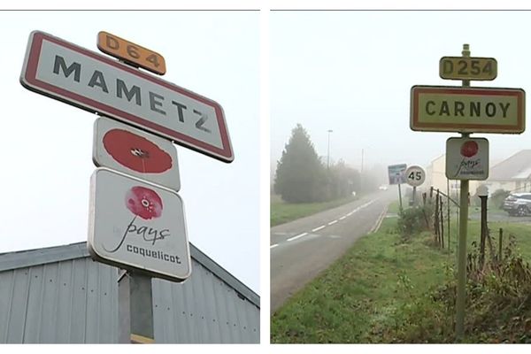 Mametz et Carnoy comptent chacune moins de 200 habitants.