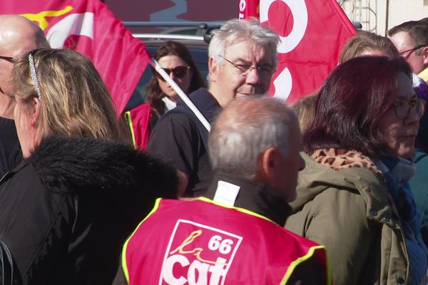 La CGT 66 est venue soutenir le 20 février les 13 employés menacés de licenciement à Babou, à Perpignan.