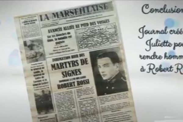 Des élèves du collège Jean L'Herminier ont imaginé les carnets de route des résistants fusillés à Signes en 1944, et les ont mis en vidéo.