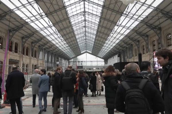 La nouvelle verrière dans la grande halle voyageurs inaugurée mercredi.