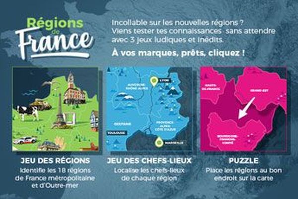 Trois jeux sur les régions de France à tester