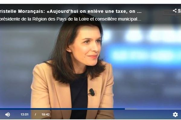 Christelle Morançais était l'invitée de l'émission Talk du Figaro ce vendredi midi.