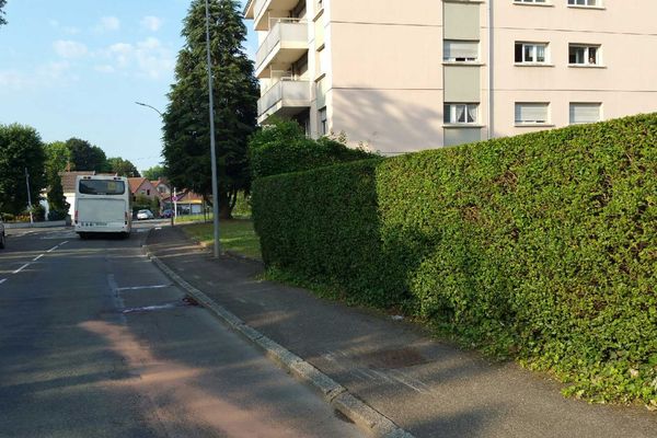 C'est dans cette rue de Belfort que l'accident s'est produit