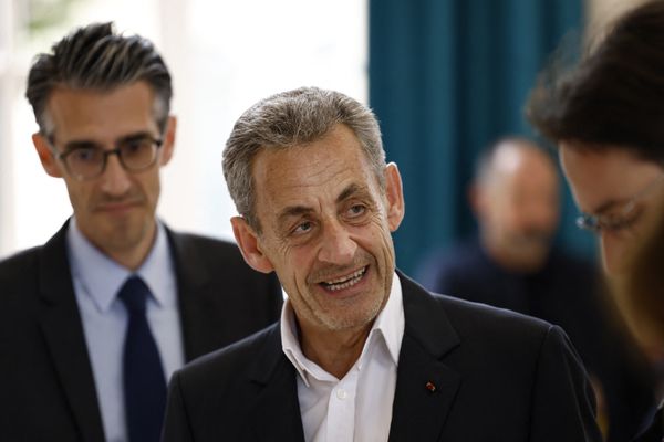 Nicolas Sarkozy lors du second tour des élections législatives en juillet 2024.