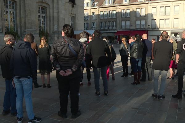 A Beauvais, samedi 22 octobre, lors du rassemblement pour Lola organisé par le parti Reconquête.