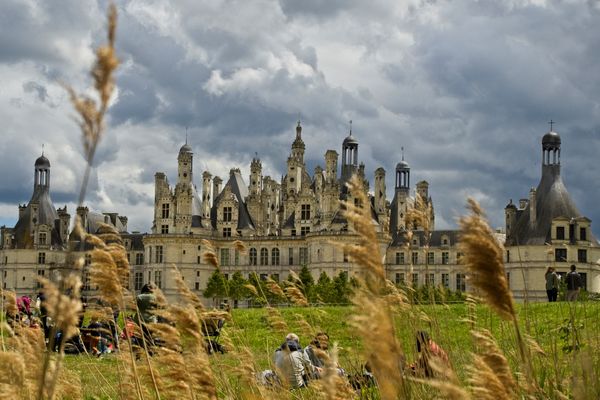 Le château de Chambord, dans le Loir-et-Cher, était dans une zone en état de vigilance face au risque d'orages violents.