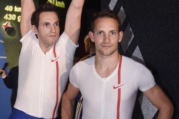 Renaud Lavillenie et son double de cire