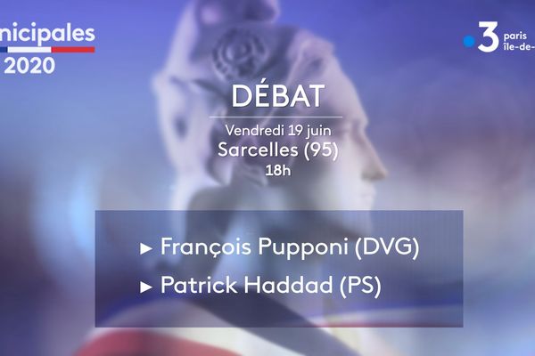 Les candidats à Sarcelles (Val d'Oise) François Pupponi (DVG) et Patrick Haddad (PS) débattent ce vendredi 19 juin.