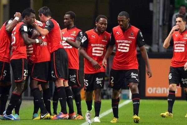 La joie des joueurs rennais