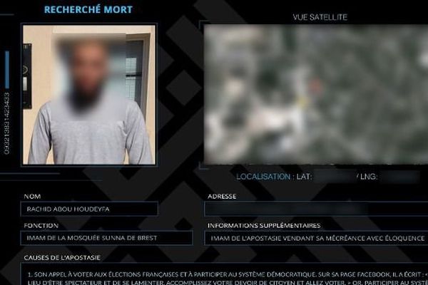 Capture d’écran de la page du magazine francophone Dar al-Islam de Daesh appelant au meurtre de l'imam de Brest