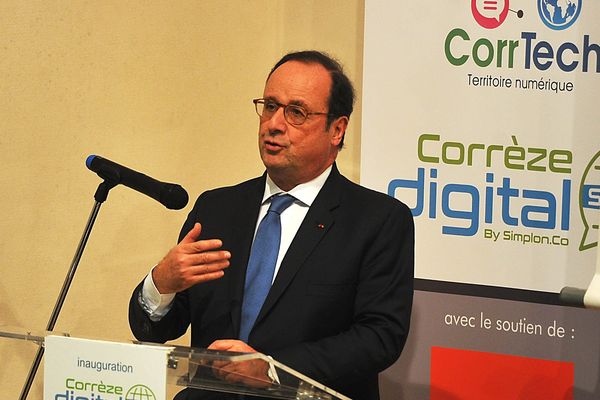 François Hollande de retour en Corrèze le 24 novembre 2017. 