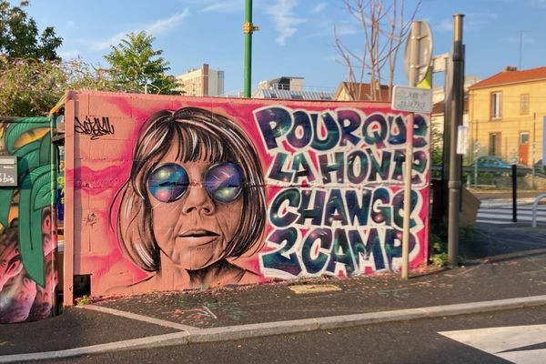 Une fresque en hommage à Gisèle Pelicot a été peinte à Gentilly, dans le Val-de-Marne.